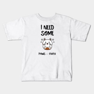 Catshirt Humor Funny Cat Lover,  Pawsitive Kids T-Shirt